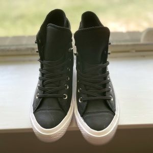 Converse leather high tops